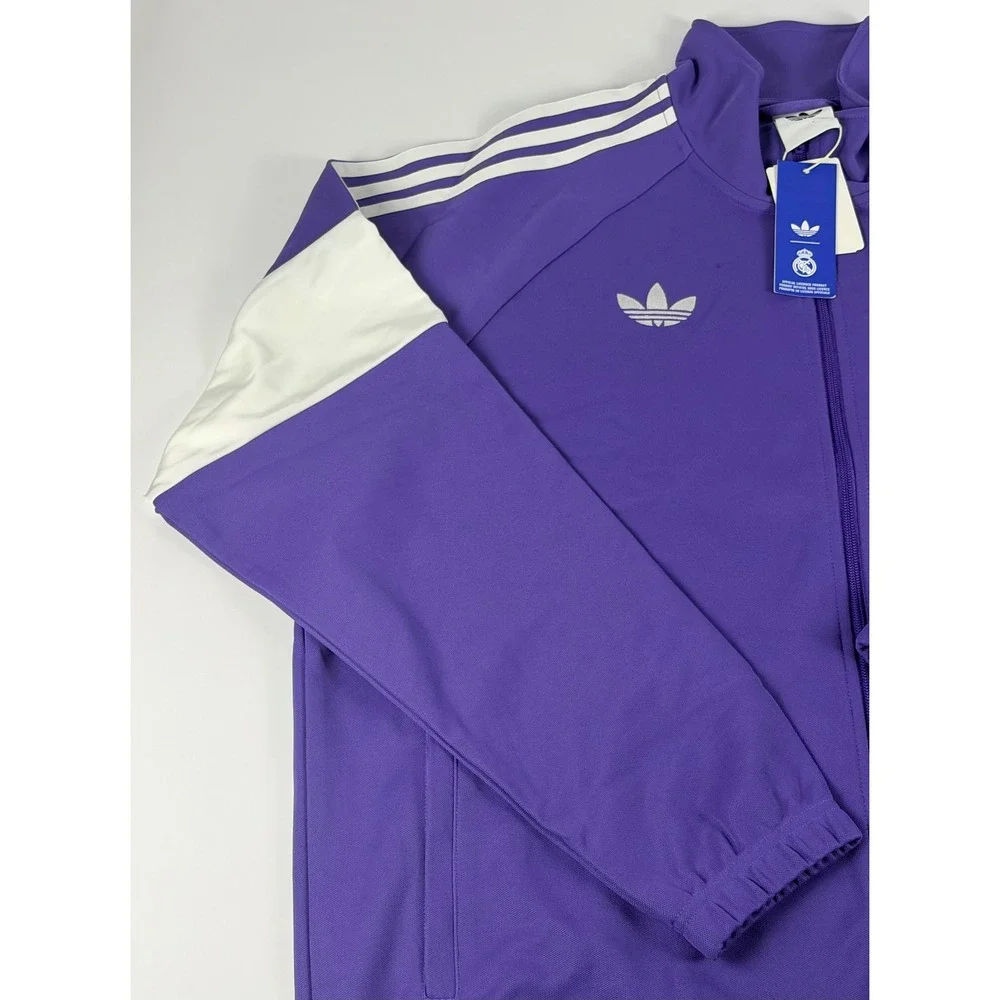Adidas Real Madrid LFSTLR Track Jacket Men's XL Purple Rush KC7790 NWT